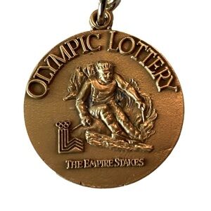 New York State Olympic Lottery Commemorative Charm Coin